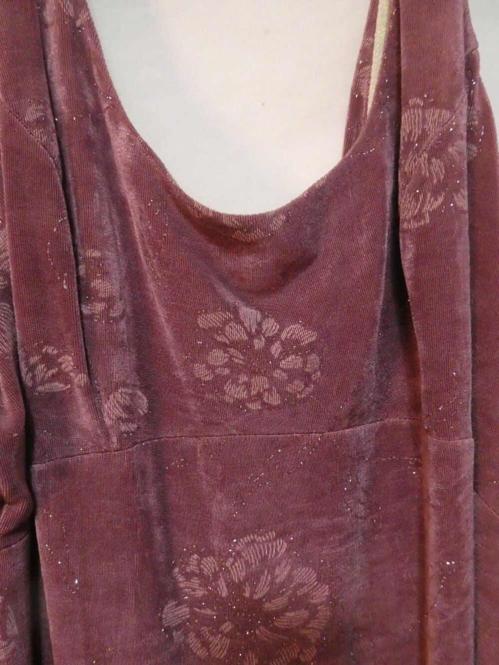 J KAUR COLLECTION By Barketti Purple Floral Maxi Dress - Size 12 - Picture 5 of 16